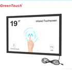 GreenTouch 19inch wide Infrared touch glass 10points multi touch screen IR touch frame with glass