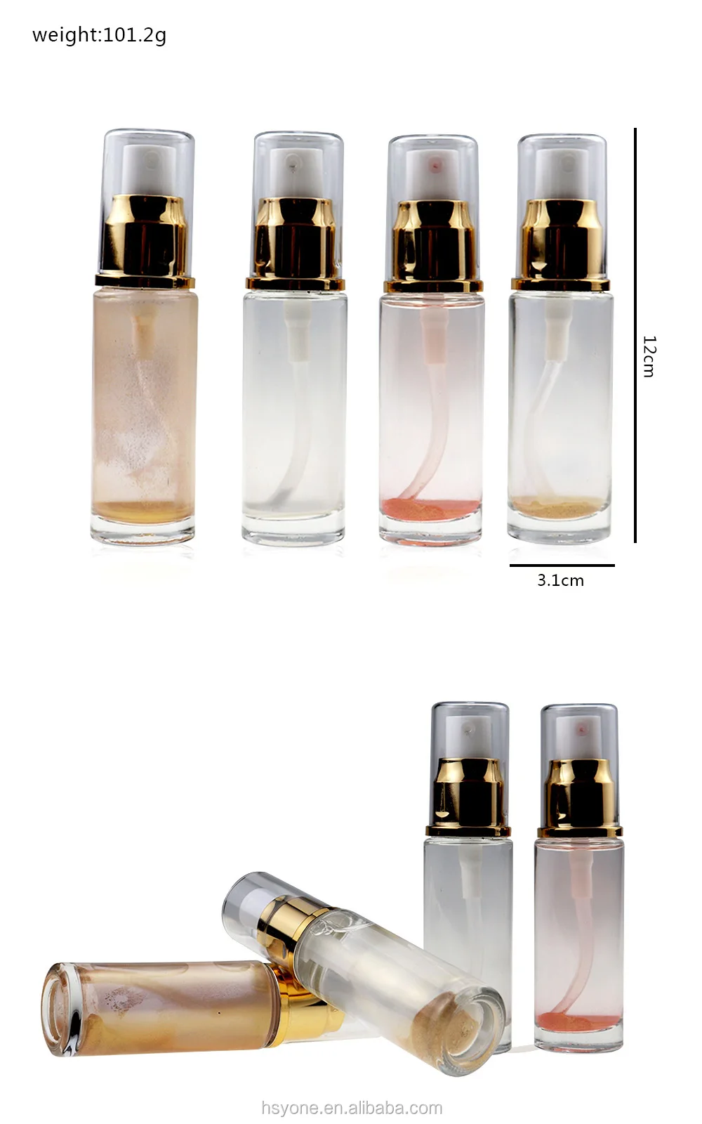 Private label vendor waterproof 3 color highlight sprayer spray