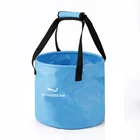 Custom printed collapsible folding outdoor fishing storage travel camping beach water bucket with handle
