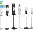 Hand Hand Sanitizer Stand Heavy Duty Portable Adjustable Stainless Steel Automatic Hand Sanitizer Dispenser Stand