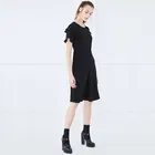2019 Custom New Chiffon Ruffled Short-Sleeved Woman Maxi Casual Dress