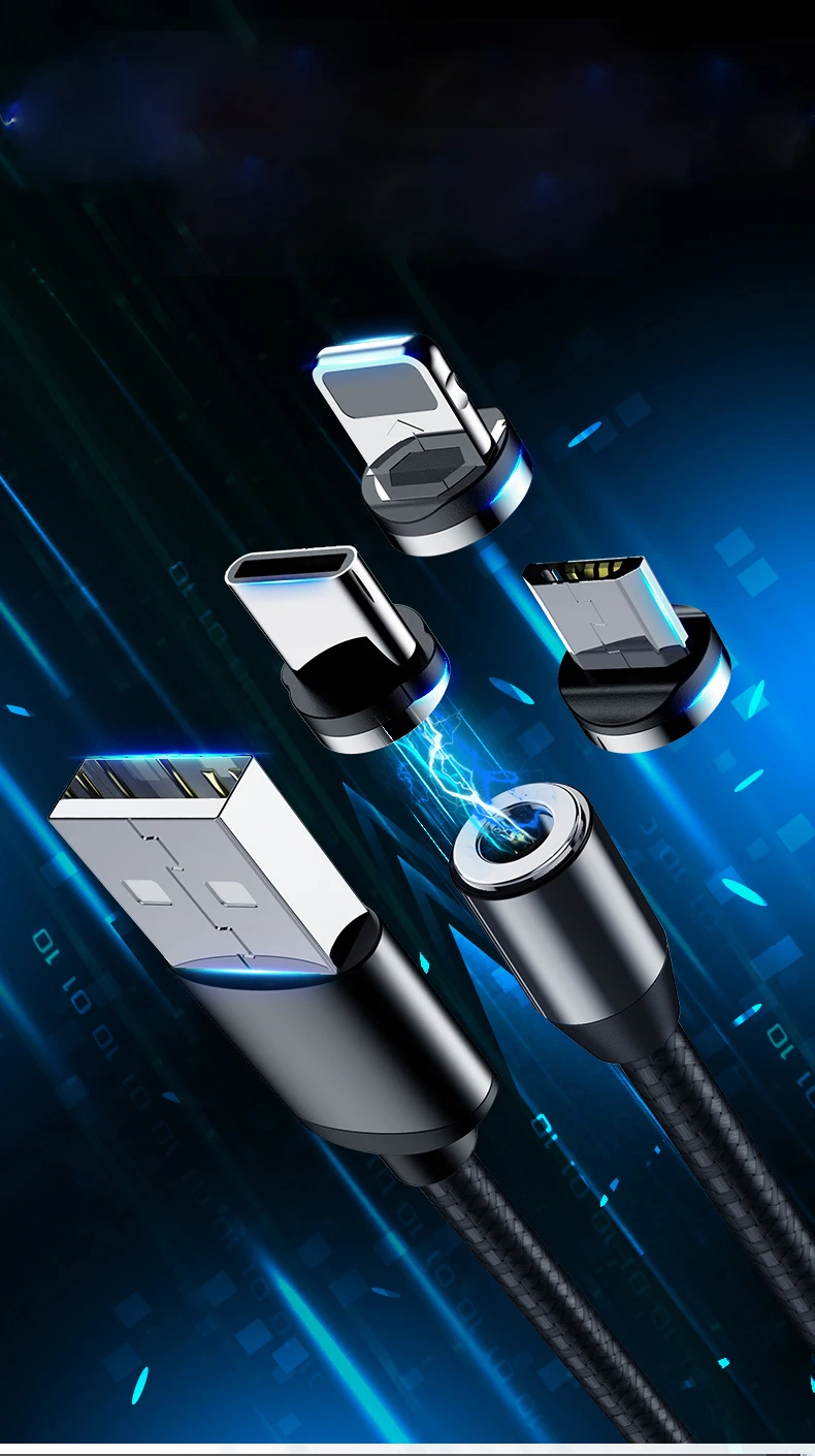 China high quality magnetic data cable Android fast charging line New blind suction creative charging line - ANKUX.COM