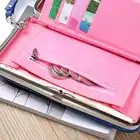 New Embroidered Ladies Wallet Long Leather Lunch Box Wallet Women Clutch Bag Purse