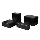 High Quality Black Custom Wholesale Pet Urn Animal Urn Pet Funeral Ashes Wooden Box