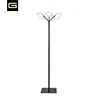 Luxury design modern black adjustable multifunction metal standing OLED led light floor lamp