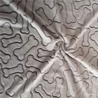Animal design two side back printing cut flannel polyester fleece fabric for home textile