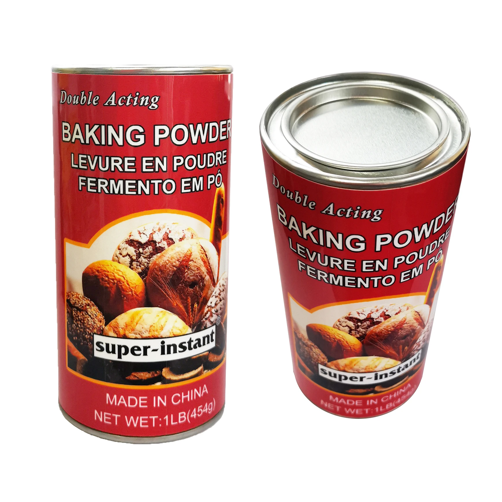 tin pack baking powder