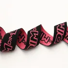 custom color knitting logo Imitation nylon bra jacquard elastic band
