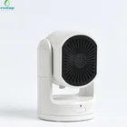 Zhongshan 220V Portable Small Electric Room Desktop Stand Silent PTC 750W Fan Shape Stand Heater