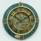 Home decoration 12 inch wall gear clocks with glass cover