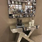 Factory Direct Project Order Mirrored Console Table with Wall Mirror