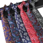 Discount Gravata Silk Mens Paisley Tie and Pocket Square Set