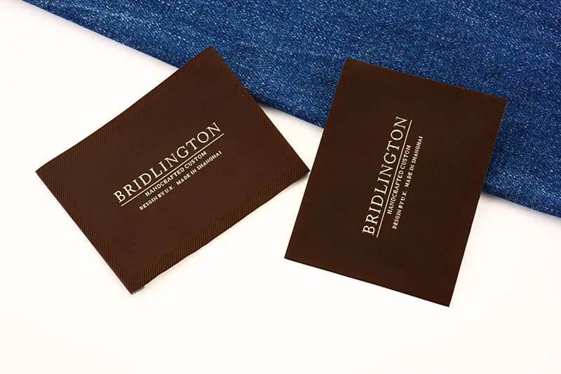 damask woven label
