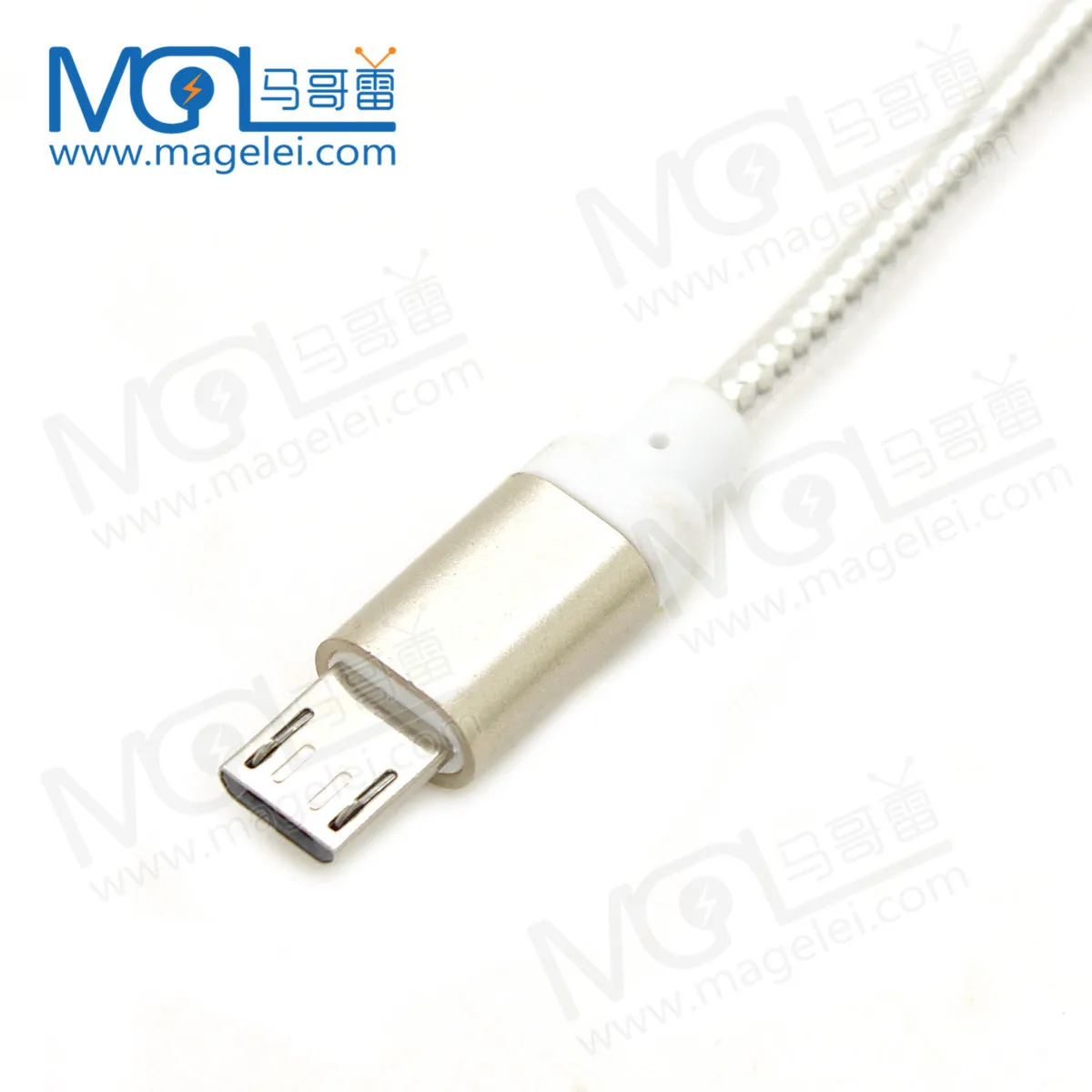 1M Plastic Android Transparent Micro USB2.0 Round Data Cable - ANKUX.COM