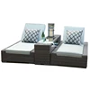 Luxury Outdoor Living Garden Furniture Rattan Chaise Lounge