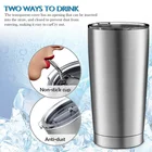 Stainless Tumbler Cup Travel Mug Insulated Stainless Steel 20 Oz Travel Beverage Tumbler Coffee Thermos Cup Mug