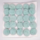 Fur Pom Pom Fur Faux Fox Raccoon Fur Pom Poms Puff Ball For Hat