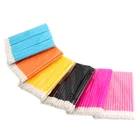 100pcs Disposable Makeup Lip Brush Lipstick Gloss Wands Applicator Make up Tool Black Portable Cosmetic Beauty