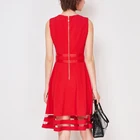 summer new dress ladies red sleeveless fashion design sexy woman bodycon evening dresses plus size women clothing