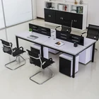 Simple modern executive table and chair set office desk