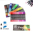 Amazon Hot Sale Watercolor Brush Pen Colorful Paint Marker Pen for Art