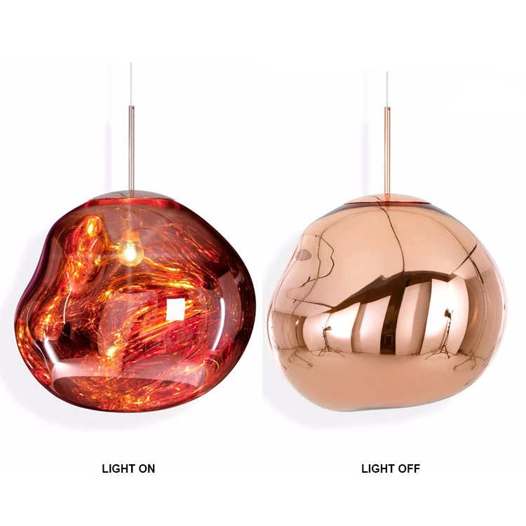 Modern hanging colorful glass pendant lamp designer acrylic pendant light for living room Shop Cafe Dining Room