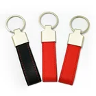 Souvenir wholesale round square rectangle red black blue mini blank car logo metal leather custom keychain