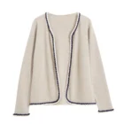 2019 New Plus Size Women Clothes Solid Casual V Neck Long Sleeve Wool Knitted Sweater Coat Cardigan