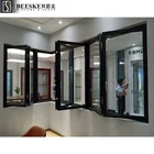 Manufacturer New Design Environmental Protection Aluminum Alloy Folding Balcony Glass Windows