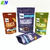 certified printed compostable food pouch pla film plastic bag with biodegradable zipper