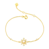 Fashion daily wear boho jewelry, natural pearl bracelet, 9K gold bracelet