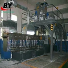 Twin screw recycling PET bottle flake granulating making machine