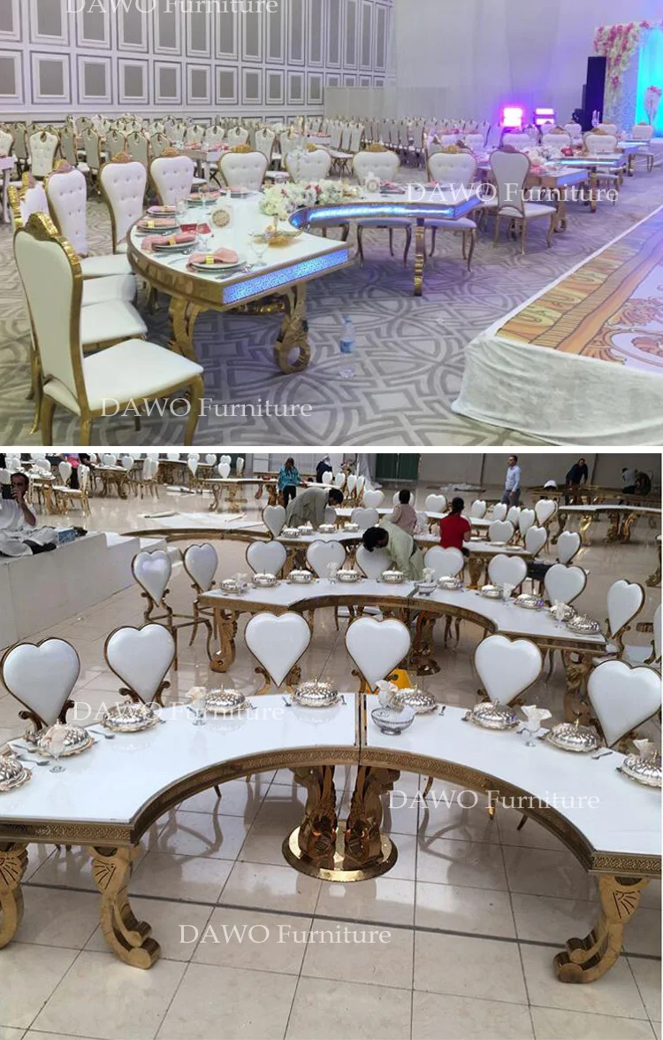 Modern wholesale restaurant furniture half moon restaurant table