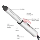 OEM Hair Curler Hair Curling Iron Shining Wavy Hair Stylers Ceramic Curler 60 Minutes Automatic Power Off Wholesale
