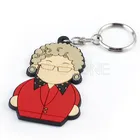 2D PVC Custom shape logo grandma keychain