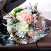 Manufacturers of direct wedding supplies bridal bouquet rose peony flores artificiales wedding flower bouquets silk flower