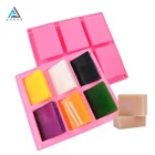Non-Stick Rectangular Wooden Loaf Making Silicone Soap Mold