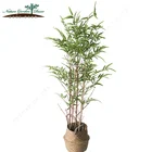Large Indoor Showroom Artificial Trees Bamboo Leaves Plant