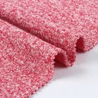 High Quality 280gsm slub fleece polyester cationic hacci stretch knitted fabric for sweater