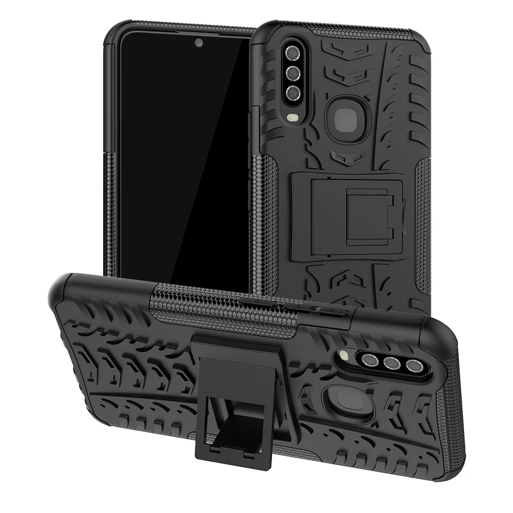 Dazzle Tpu Pc Kickstand Hybrid Armor Phone Case For Vivo Y Back Cover