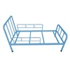 Blue folding steel frame kids bed for girl and boy bedroom furniture