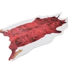 Modern design in Stock Red Rug Faux Fur Hide Rug For Living Room Carpetl