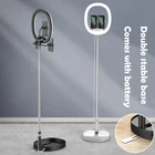 New LED Ring Light Portable Folding 10" Live Ring Light with Stand for YouTube Video, Studio, Makeup