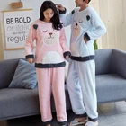 Wholesale couple pajamas suit long sleeve sexy animal flannel pajamas