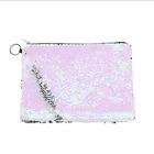 Trendy flat sequin cosmetic pouch for girls pencil pouch bag whole sale manufacturer