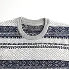 Leadown OEM Men's Sweaters Basic Style O-neck Striped Soft Pullover Sweatermen