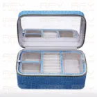 Dongguan RFY blue leather jewelry gift packaging box with removered tray