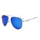 Classic Polarized Pilot Fly Driving Sunglasses with Frog Shape Glasses for Men