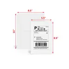 8.5"x5.5" Half Sheet A4 Adhesive Shipping Labels Laser/Inkjet Printers Woodfree Paper for USPS,Fedex,dhl, ups, amazon, fba