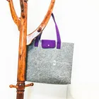 Wholesale 2019 trending hot products women bags felt shoulder bag tote felt handbag felt shopping bag